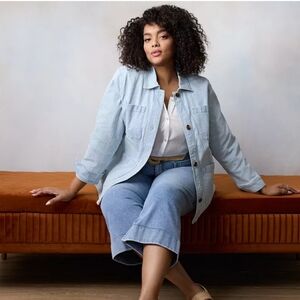 Villager Liz Claiborne Color Light Blue Size 1X